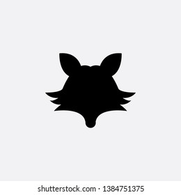 animal fox icon sign signifier vector