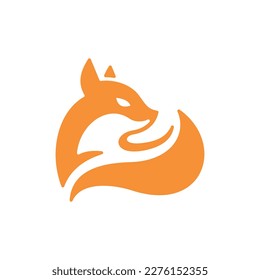 Animal fox modern simple creative logo design