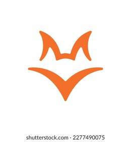 Animal fox simple minimalist creative logo