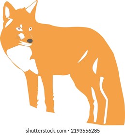 Animal Fox Vector Image Trace