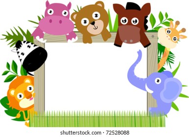 animal and frame