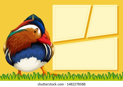 Animal frame template poster with blank copyspace illustration