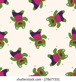animal frog cartoon, cartoon seamless pattern background