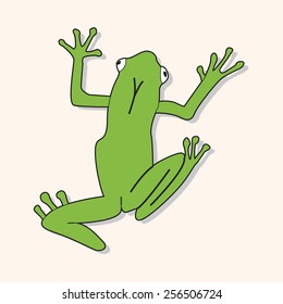 animal frog cartoon theme elements