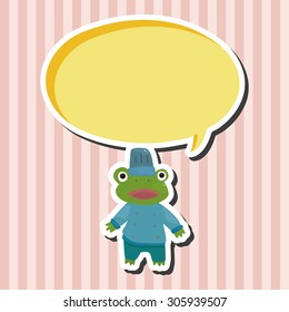 animal frog chef cartoon theme elements