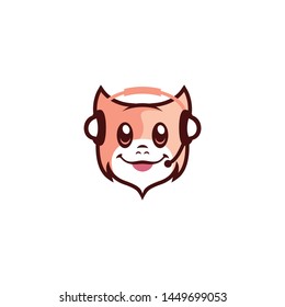 animal gaming vector logo template