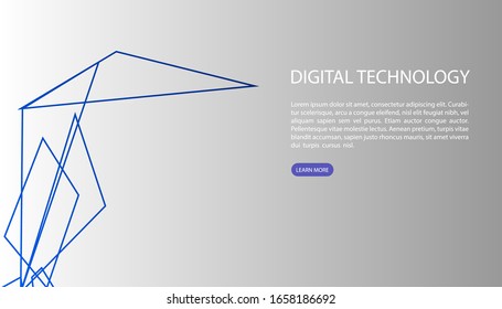 animal geometry design for digital technology background