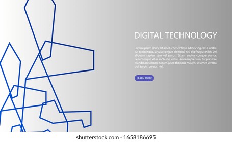 animal geometry design for digital technology background