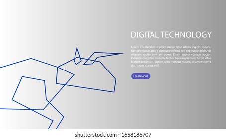 animal geometry design for digital technology background