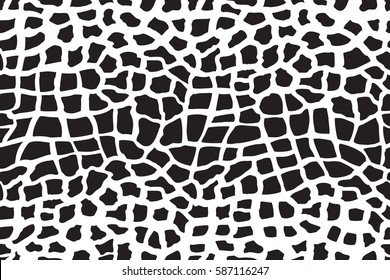 animal giraffe texture spot black white repeated seamless pattern jungle safari