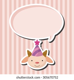 animal goat cartoon theme elements