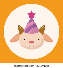 animal goat cartoon theme elements