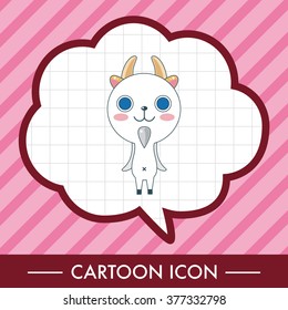 animal goat cartoon theme elements
