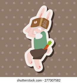 animal going to school cartoon theme elements