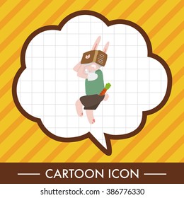 animal going to school cartoon theme elements