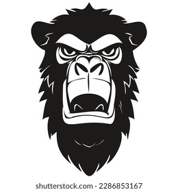 Animal Gorilla mascot logo for football, basketball, lacrosse, baseball, hockey , soccer team
