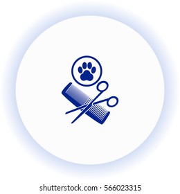 Animal grooming  icon. Vector design. 