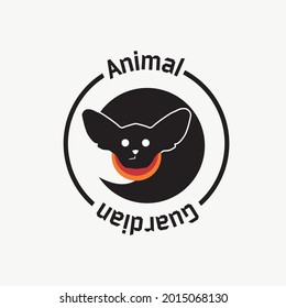 Animal guardian Logo vector. for group that concern in animal 