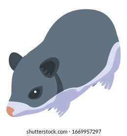 Tierhamster-Symbol. Isometric of Animal Hamster Vektorillustration Symbol für Webdesign einzeln auf weißem Hintergrund