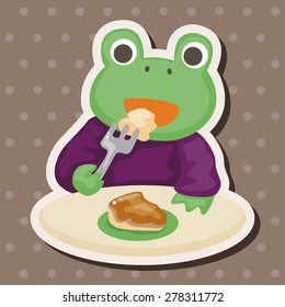animal having afternoon tea theme elements