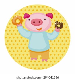 animal having afternoon tea theme elements