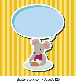 animal having afternoon tea theme elements