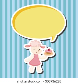 animal having afternoon tea theme elements