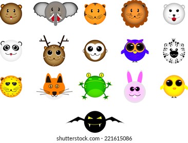 animal head cartoon