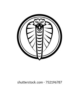 Animal Head - Cobra Snake - vector logo/icon illustration