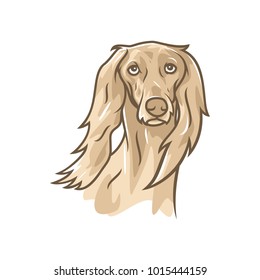 Animal Head - Dog - vector logo/icon illustration mascot