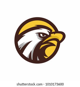 Animal Head - eagle - vector logo/icon illustration mascot