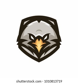 Animal Head - eagle - vector logo/icon illustration mascot