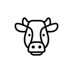 Animal Head, Animal Flat Icon Logo Illustration. Animal Icon-set. Suitable For Web Design, Logo, App.