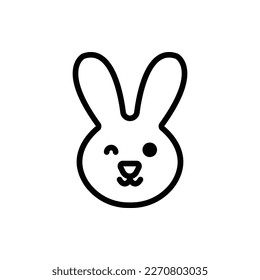 Cabeza Animal, Ilustración Con El Logo De Animal Flat Icon. Juego de iconos de animales. Adecuado Para Diseño Web, Logotipo, Aplicación.