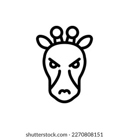 Animal Head, Animal Flat Icon Logo Illustration. Animal Icon-set. Suitable For Web Design, Logo, App.