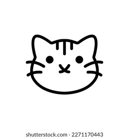 Animal Head, Animal Flat Icon Logo Illustration. Animal Icon-set. Suitable For Web Design, Logo, App.