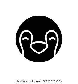 Animal Head, Animal Flat Icon Logo Illustration. Animal Icon-set. Suitable For Web Design, Logo, App.