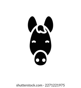 Animal Head, Animal Flat Icon Logo Illustration. Animal Icon-set. Suitable For Web Design, Logo, App.