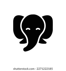 Animal Head, Animal Flat Icon Logo Illustration. Animal Icon-set. Suitable For Web Design, Logo, App.