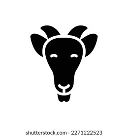 Animal Head, Animal Flat Icon Logo Illustration. Animal Icon-set. Suitable For Web Design, Logo, App.