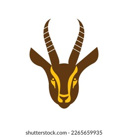 Animal Head goat vector logo illustration mascot logo. 