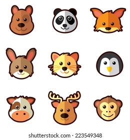 animal head icons