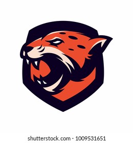 Animal Head - Jaguar - vector logo/icon illustration mascot