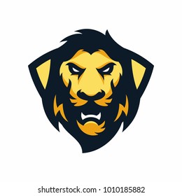 Animal Head - Lion - vector logo/icon illustration mascot