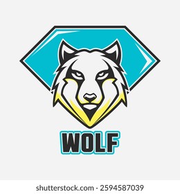 animal head logo emblem vector design