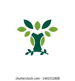 Animal Head logo with leaf can be used as symbols, brand identity, company logo, icons, or others. Color and text can be changed according to your need.