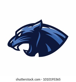 Animal Head - Panther - vector logo/icon illustration mascot