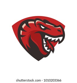 Animal Head - Raptor - vector logo/icon illustration mascot