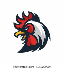 Animal Head - Rooster - vector logo/icon illustration mascot