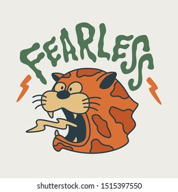 animal head tiger vector logo 